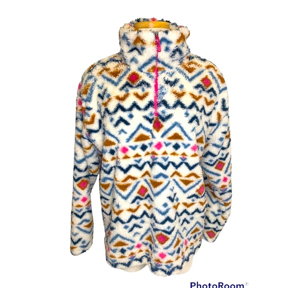 Eddie Bauer W’s XL plush, fleece 1/4 zip.Soft, like new condition.Aztec … - Picture 3 of 12